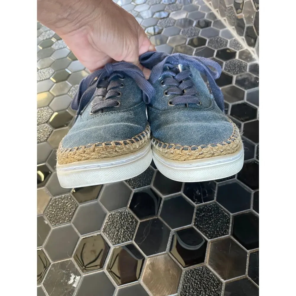 UGG Navy Canvas sneaker boat shoe EYEN II lace up women’s 7